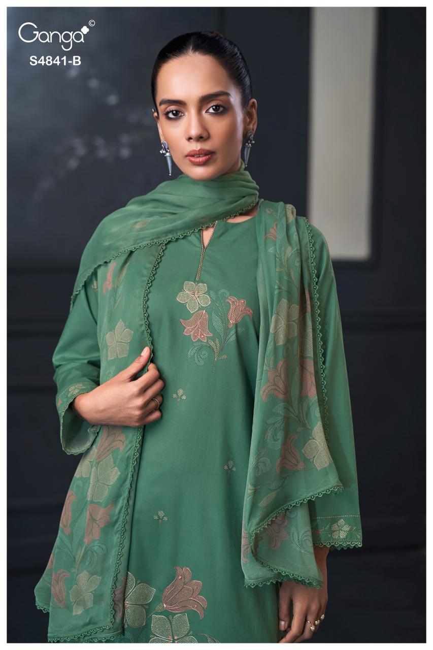 Ganga Taniri 4841 catalog wholesale salwar kameez market in kolkata