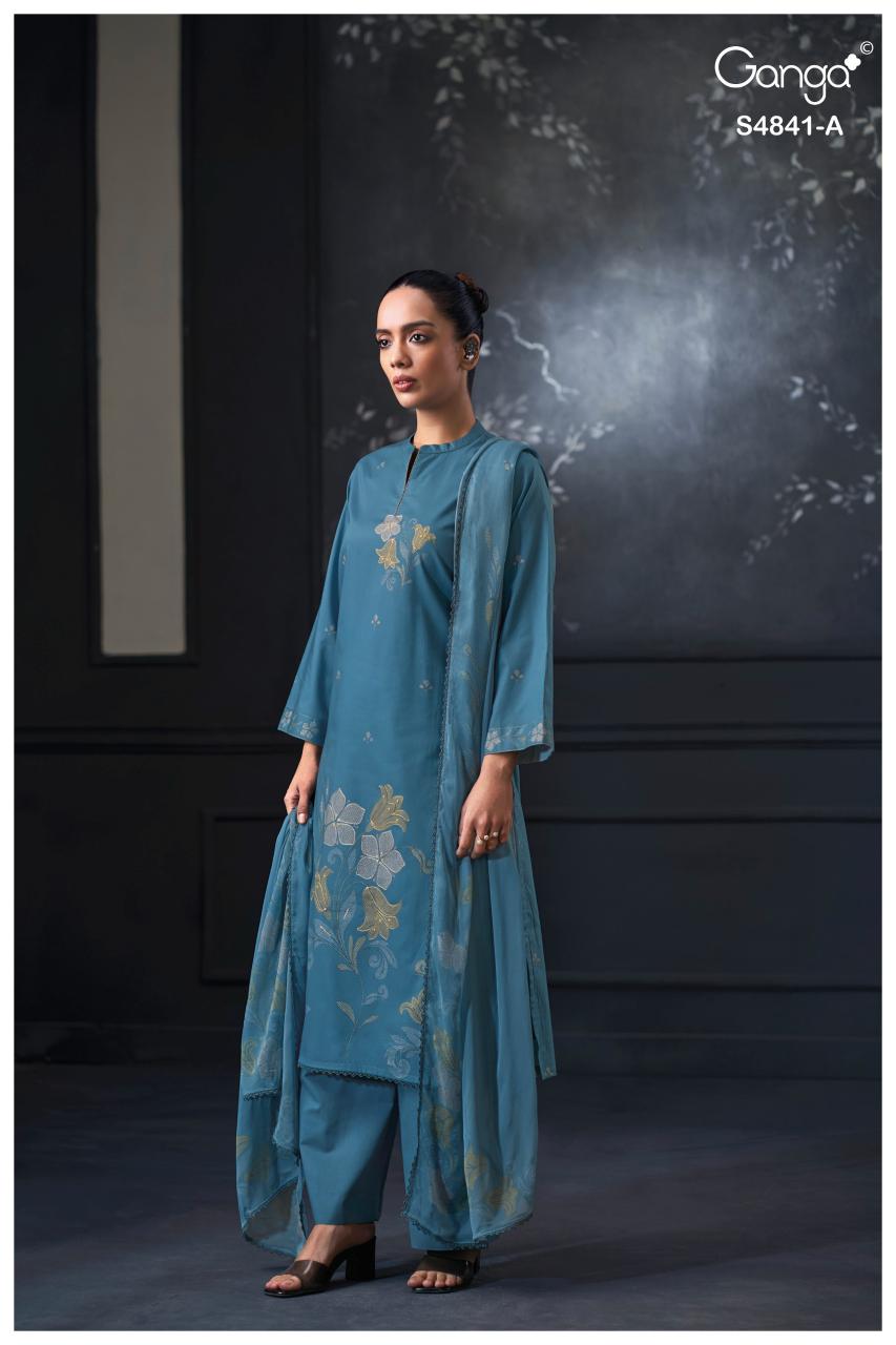 Ganga Taniri 4841 catalog wholesale salwar kameez market in kolkata