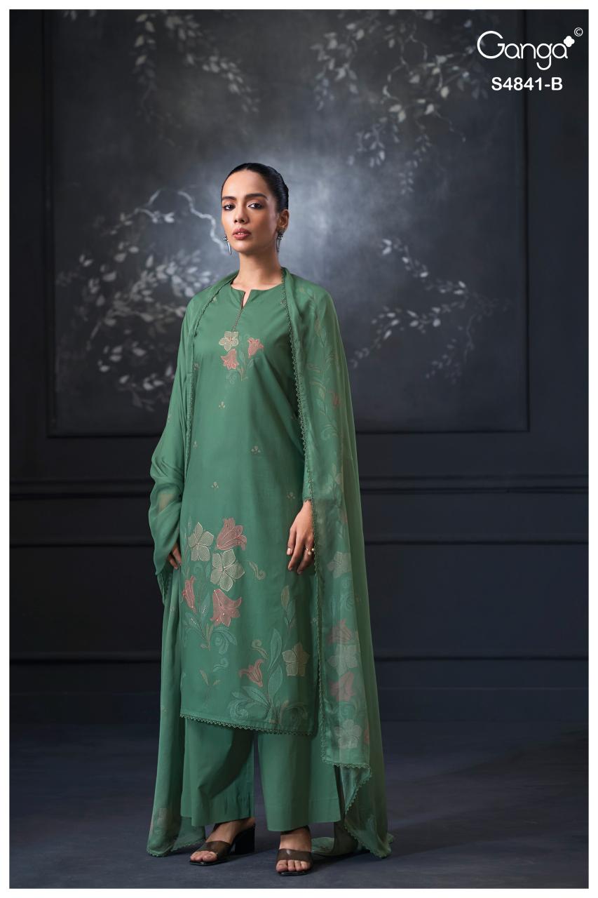 Ganga Taniri 4841 catalog wholesale salwar kameez market in kolkata