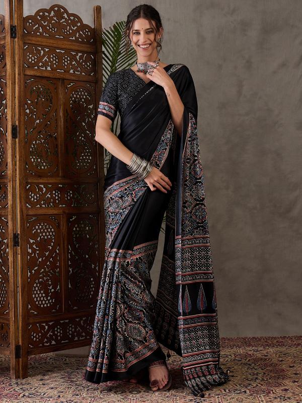 GIRNAR Ajrakh Luxe Kolkata saree wholesale suppliers
