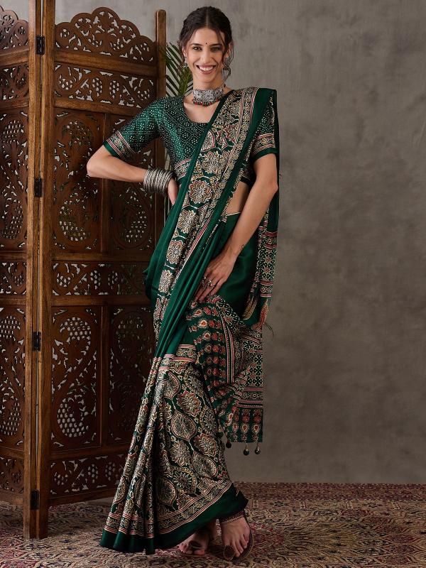 GIRNAR Ajrakh Luxe Kolkata saree wholesale suppliers