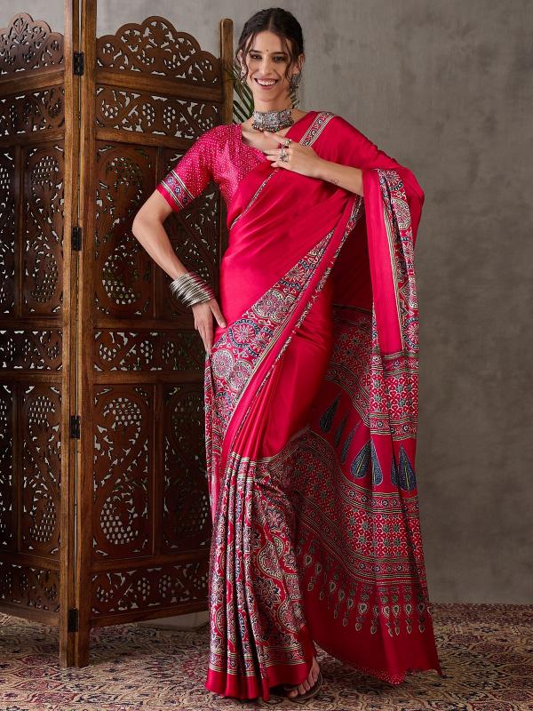 GIRNAR Ajrakh Luxe Kolkata saree wholesale suppliers