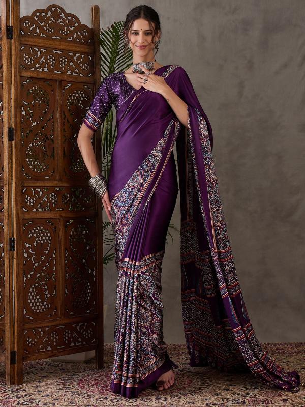 GIRNAR Ajrakh Luxe Kolkata saree wholesale suppliers