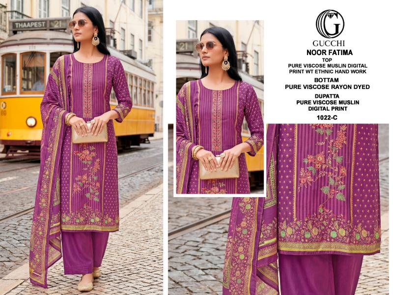 Gucchi Noor Fatima 1022 Catalog daily wear salwar kameez wholesale