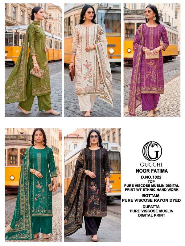 Gucchi Noor Fatima 1022 Catalog daily wear salwar kameez wholesale