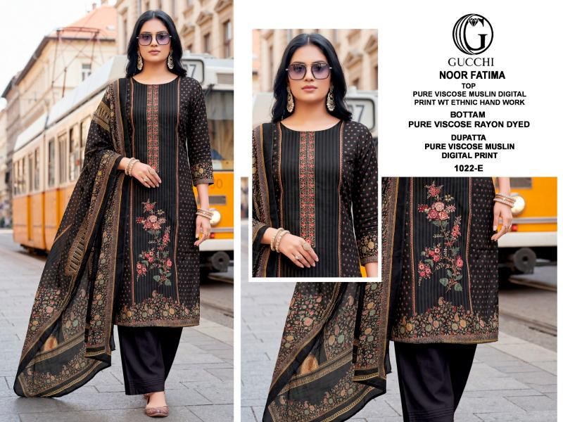 Gucchi Noor Fatima 1022 Catalog daily wear salwar kameez wholesale