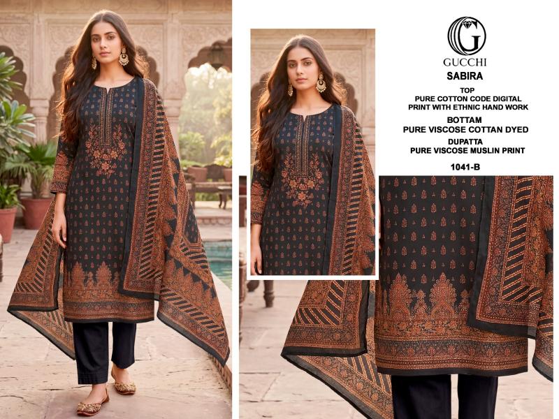 GUCCHI SABIRA - 1041 Designer salwar suits wholesale in Hyderabad