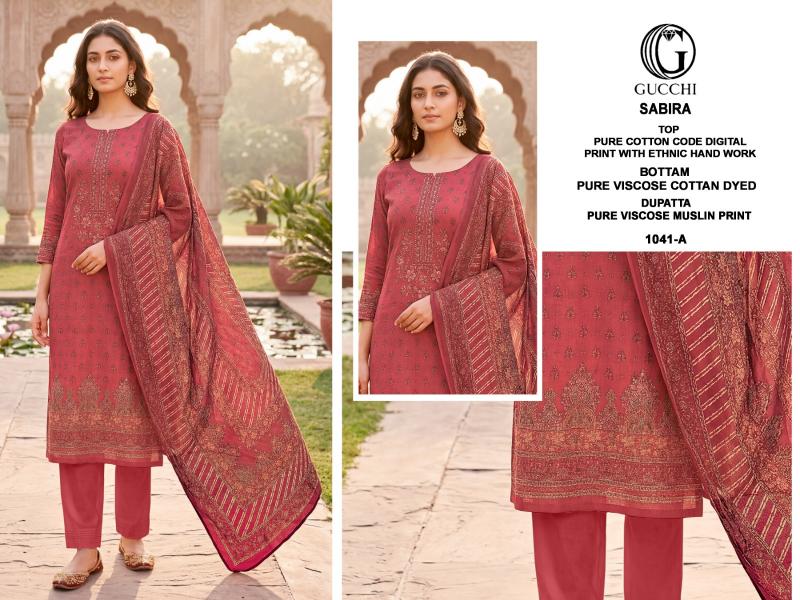 GUCCHI SABIRA - 1041 Designer salwar suits wholesale in Hyderabad