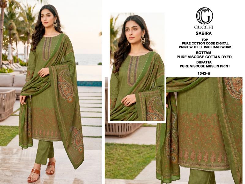 GUCCHI SABIRA - 1042 Pakistani salwar kameez wholesale in Hyderabad