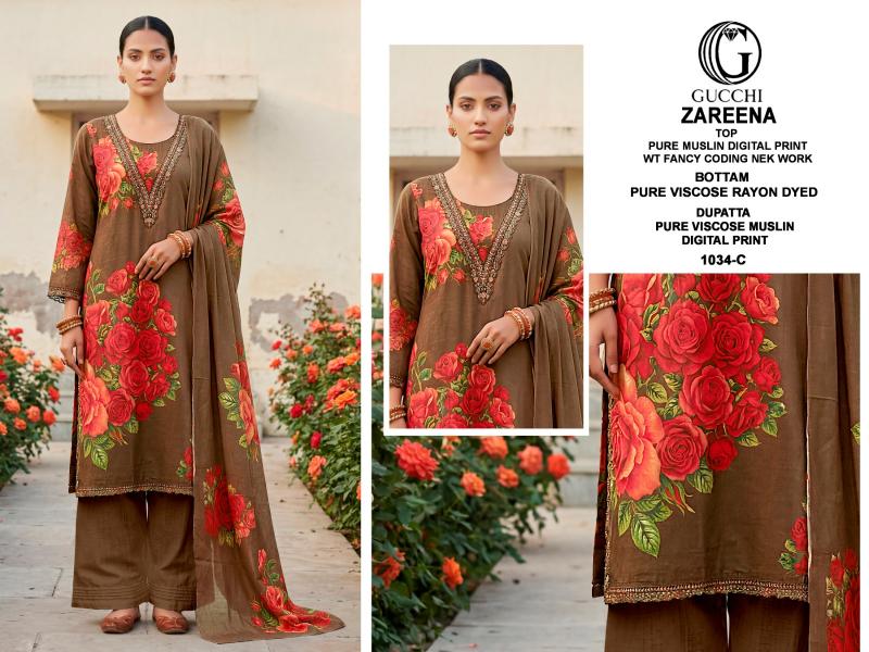 Gucchi Zareena 1034 catalog buy wholesale salwar kameez surat