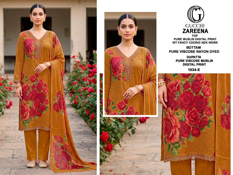 Gucchi Zareena 1034 catalog buy wholesale salwar kameez surat