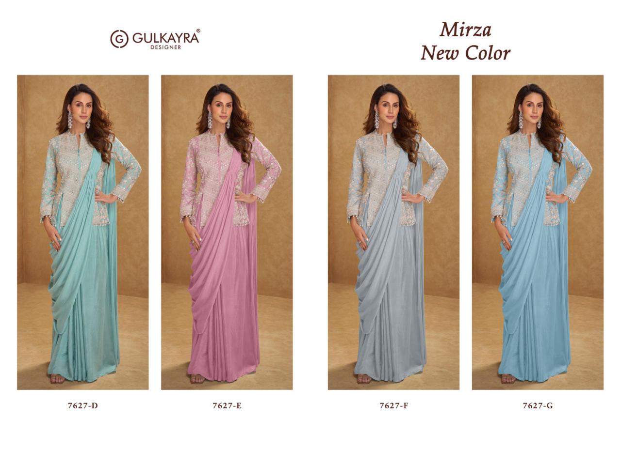 Gulkayra Mirza New Color catalog latest indo western style