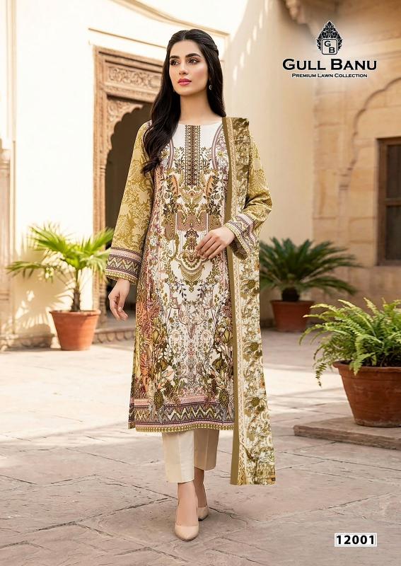 Gull Aahmed Gull Banu Vol-12 – Karachi Kurti Pant With Dupatta - Wholesale Catalog