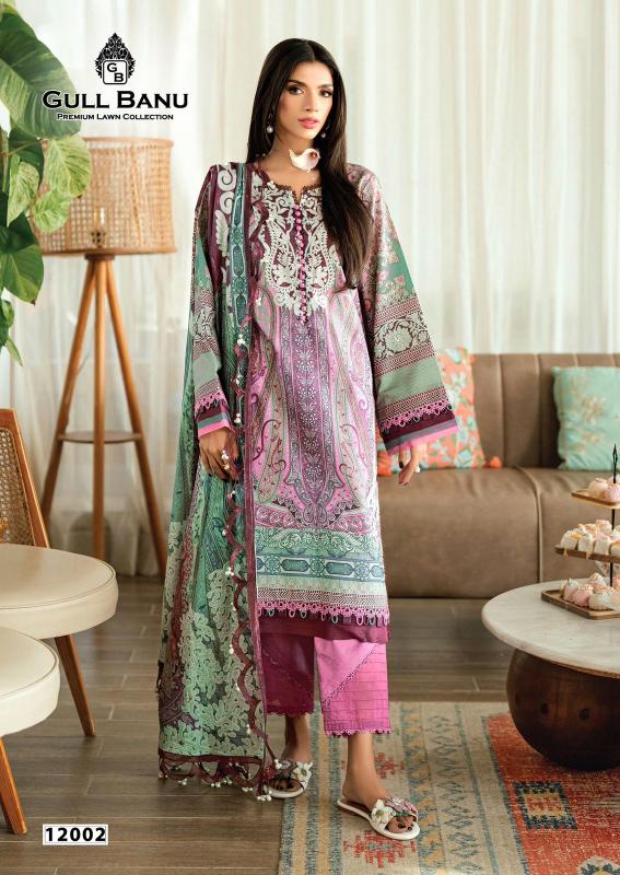 Gull Aahmed Gull Banu Vol-12 – Karachi Kurti Pant With Dupatta - Wholesale Catalog