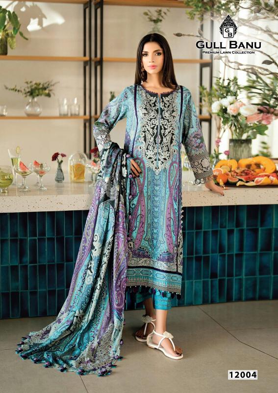 Gull Aahmed Gull Banu Vol-12 – Karachi Kurti Pant With Dupatta - Wholesale Catalog