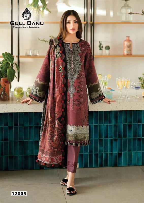 Gull Aahmed Gull Banu Vol-12 – Karachi Kurti Pant With Dupatta - Wholesale Catalog