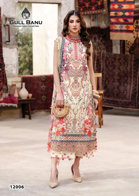 Gull Aahmed Gull Banu Vol-12 – Karachi Kurti Pant With Dupatta - Wholesale Catalog