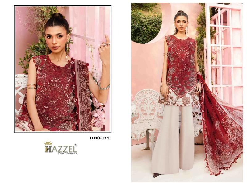 HAZZEL MARIA B 0370 & 0382 Designer salwar suits wholesale