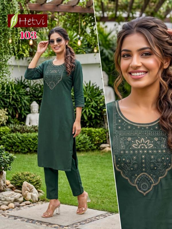 Hetvi Dhruvi catalog kurti wholesaler in puinan
