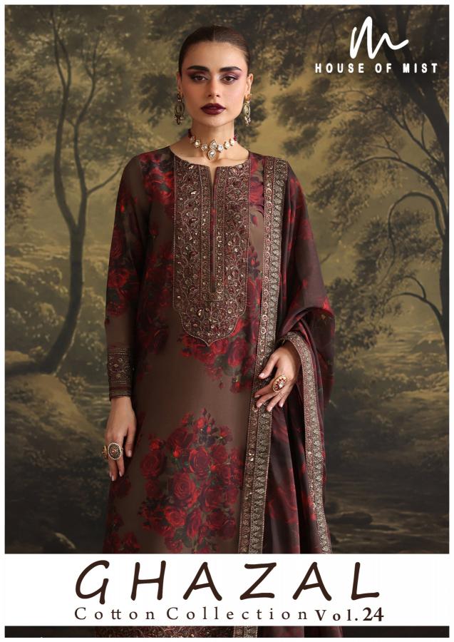 Hom Ghazal Vol-24 – Karachi Dress Material - Wholesale Catalog