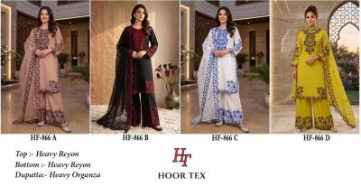 Hoor Tex 866 A To D catalog pakistani wholesale suits online