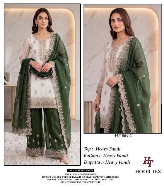 Hoor Tex 869 A To D catalog pakistani replica suits wholesale in india