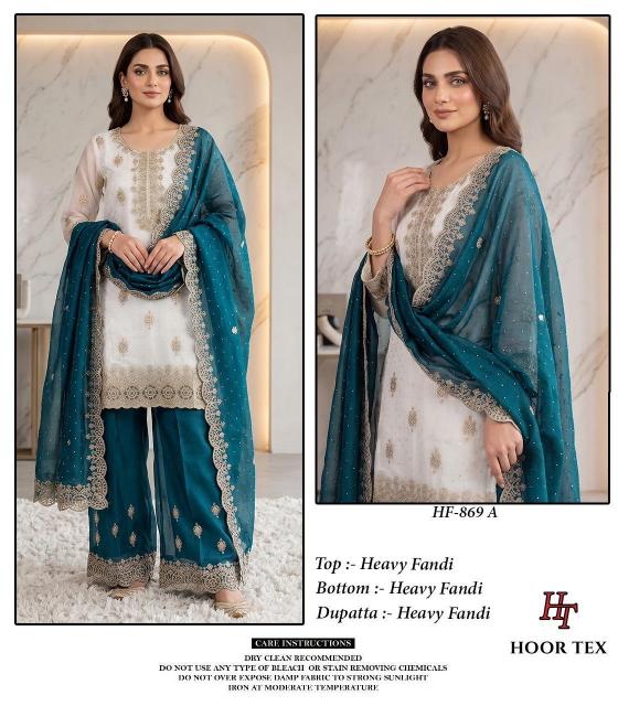 Hoor Tex 869 A To D catalog pakistani replica suits wholesale in india
