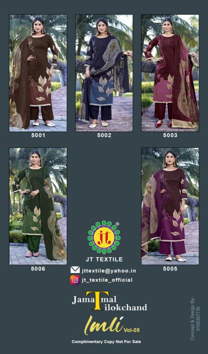 Jt Imli Vol-5 – Readymade Kurti Pant With Dupatta - Wholesale Catalog