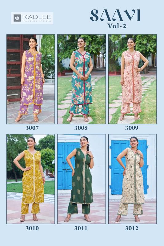 Kadlee Saavi vol 2 Catalog trendy co ord set 