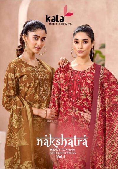 Kala Nakshatra Vol-5 – Kurti Pant With Dupatta - Wholesale Catalog