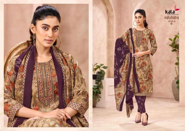 Kala Nakshatra Vol-5 – Kurti Pant With Dupatta - Wholesale Catalog