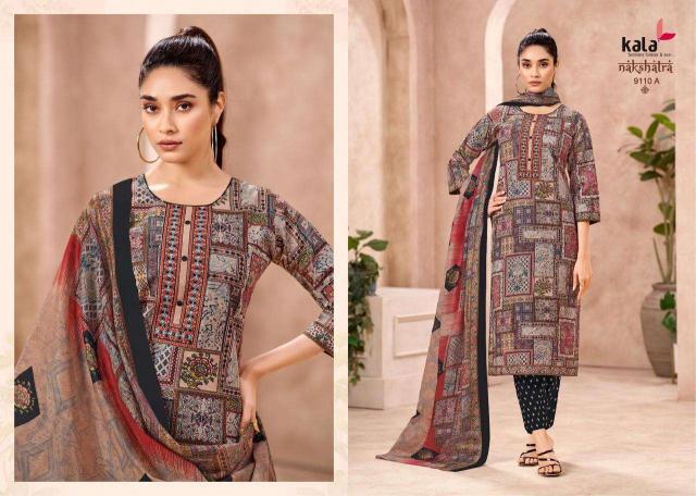 Kala Nakshatra Vol-5 – Kurti Pant With Dupatta - Wholesale Catalog