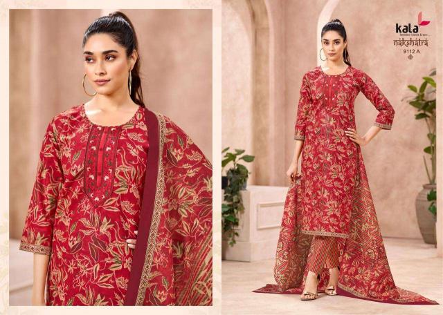 Kala Nakshatra Vol-5 – Kurti Pant With Dupatta - Wholesale Catalog