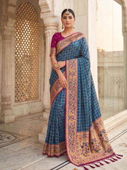 KALANIDHI SILK by SHREE SHYAM FASHION fancy designer Banarasi Soft Silk fabric saree wholesale with Fancy latkan