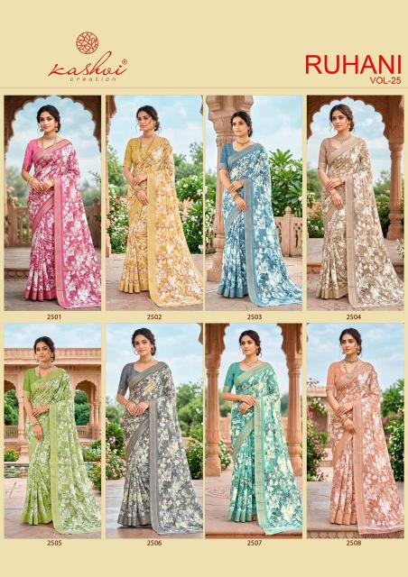 Kashvi Ruhani Vol 25 catalog moss silk sarees