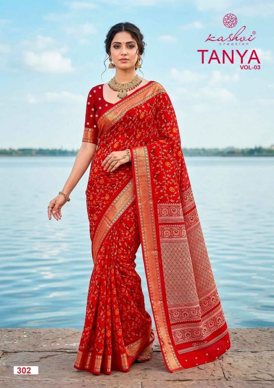 KASHVI TANYA VOL. 3 Sari wholesale market in Hyderabad