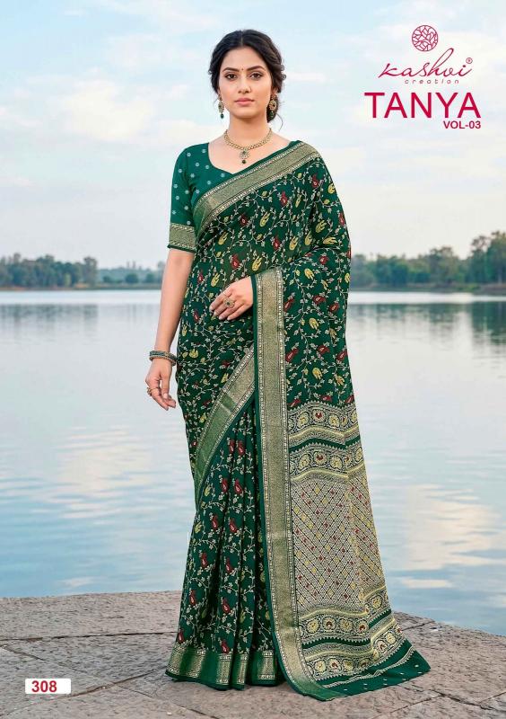 KASHVI TANYA VOL. 3 Sari wholesale market in Hyderabad