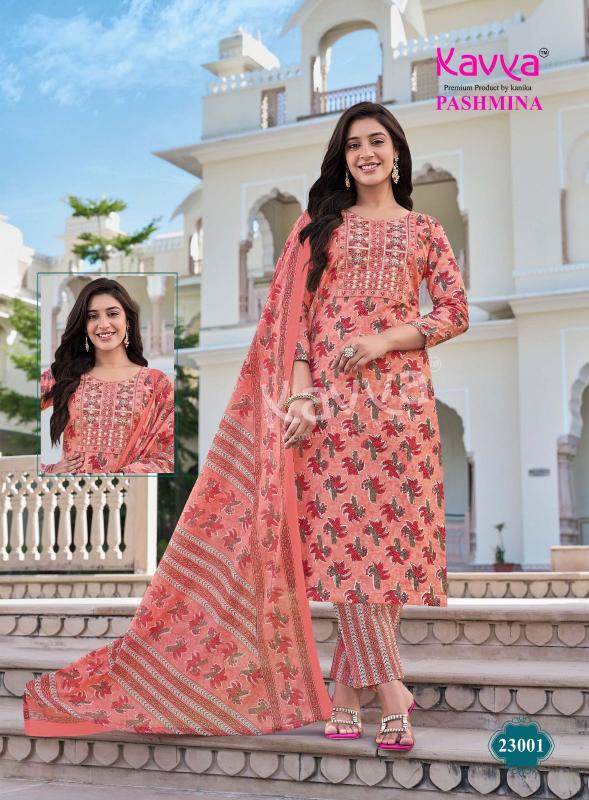 Kavya Pashmina Vol 23 catalog wholesale kurtis in gujarat