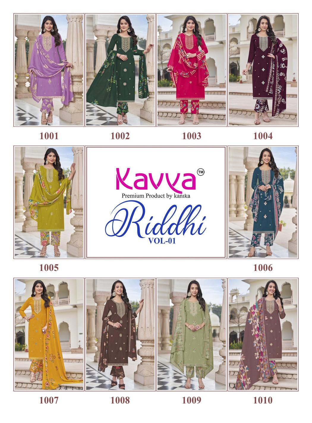 Kavya Riddhi vol 1 catalog kurti wholesale chandigarh