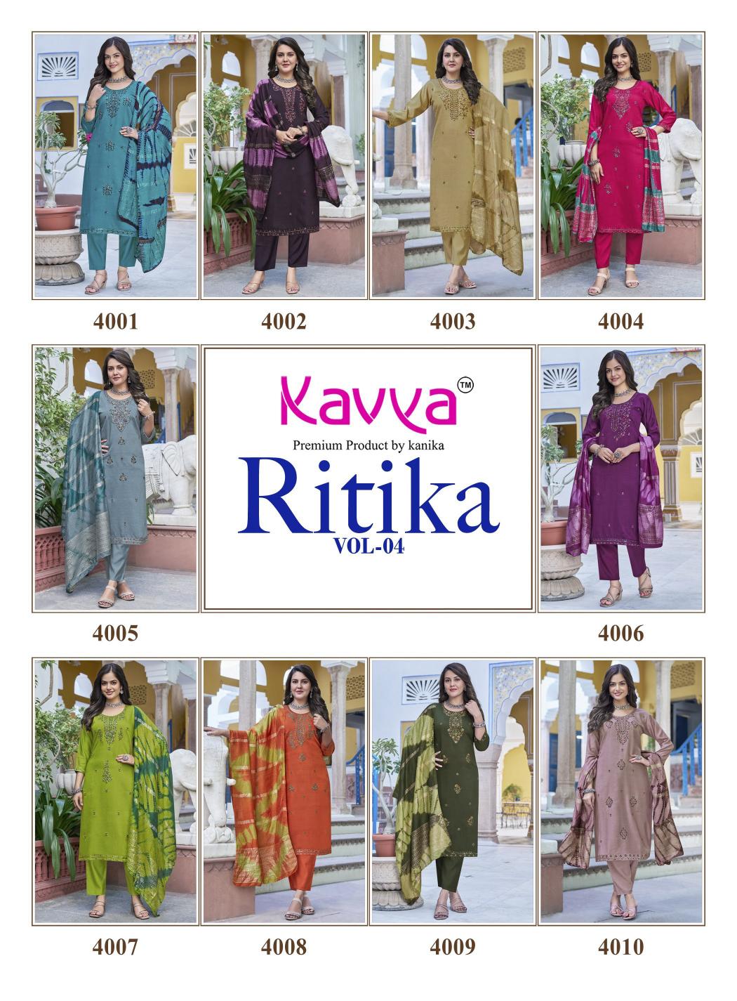 Kavya Ritika vol 4 catalog snf kurti wholesale 