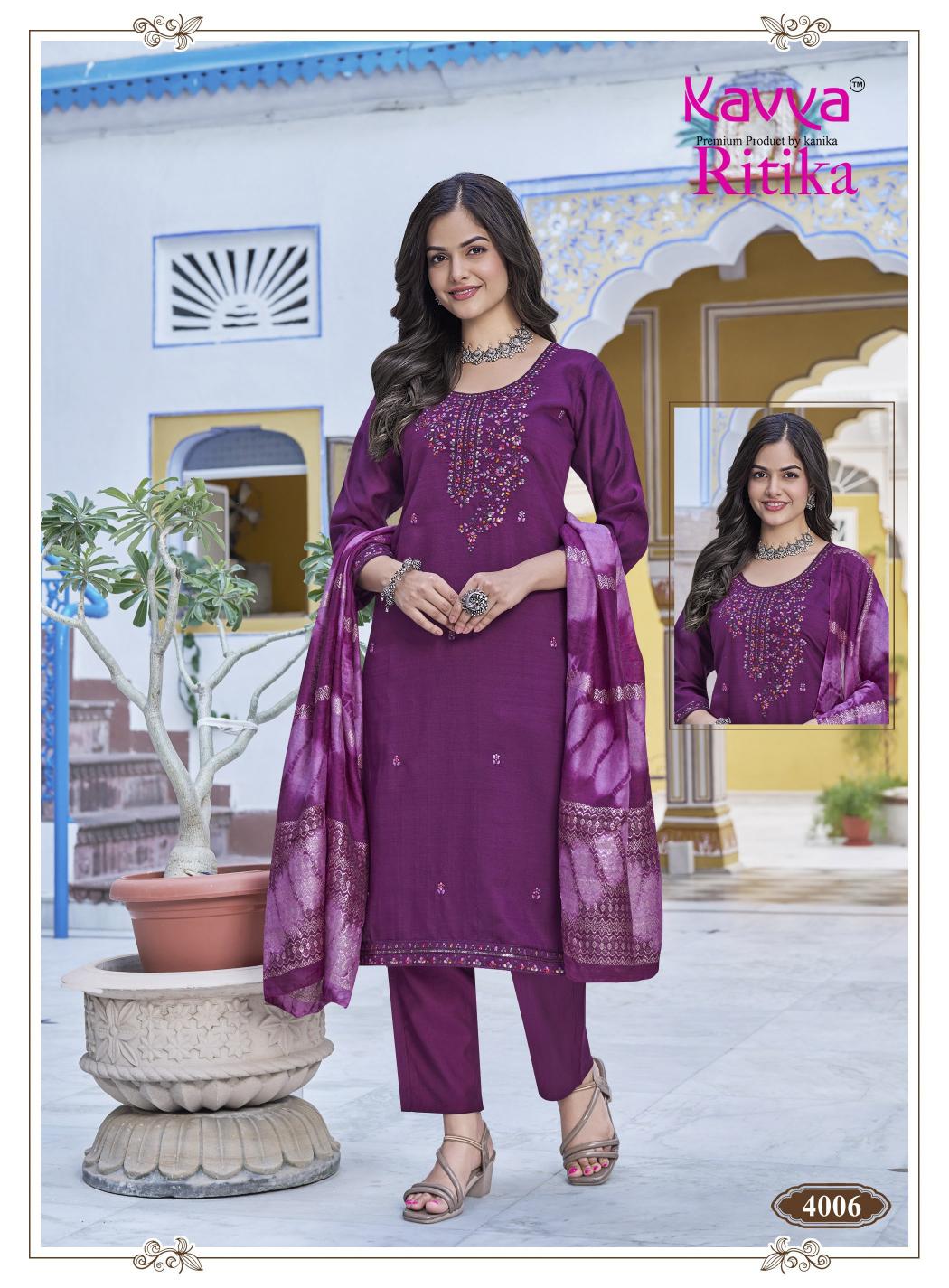 Kavya Ritika vol 4 catalog snf kurti wholesale 