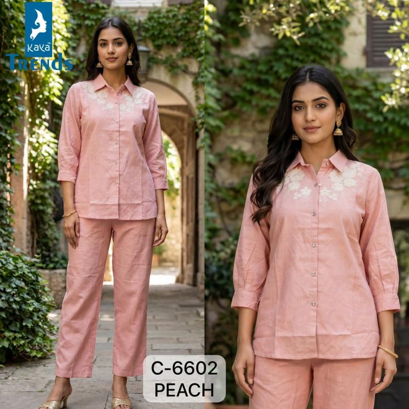 Kaya 6602 vol 1 catalog co ord sets manufacturers in india