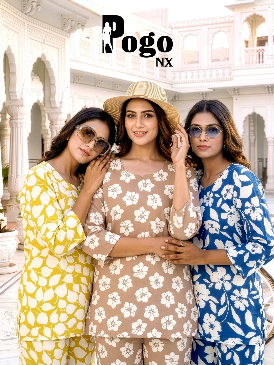 Latest Rayon Printed 2PC Plazo Cord Set | POGO NX Wholesale Collection