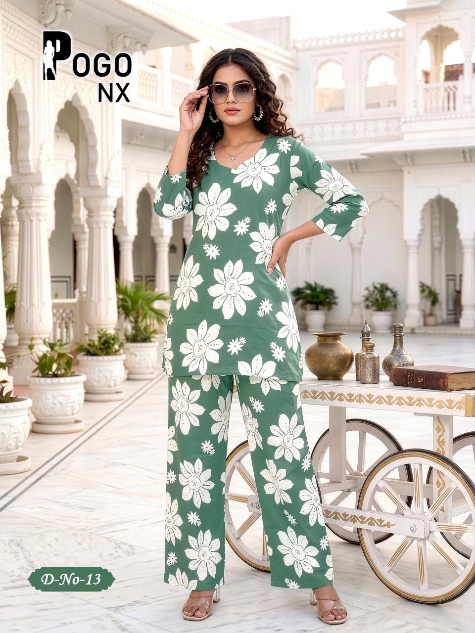 Latest Rayon Printed 2PC Plazo Cord Set | POGO NX Wholesale Collection