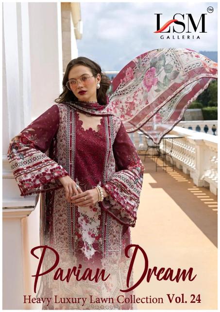 Lsm Parian Dream Vol-24 – Karachi Dress Material - Wholesale Catalog
