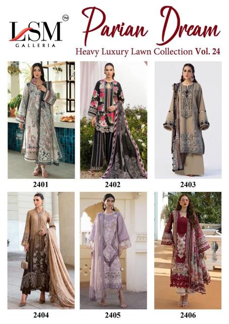 Lsm Parian Dream Vol-24 – Karachi Readymade Kurti Pant With Dupatta - Wholesale Catalog