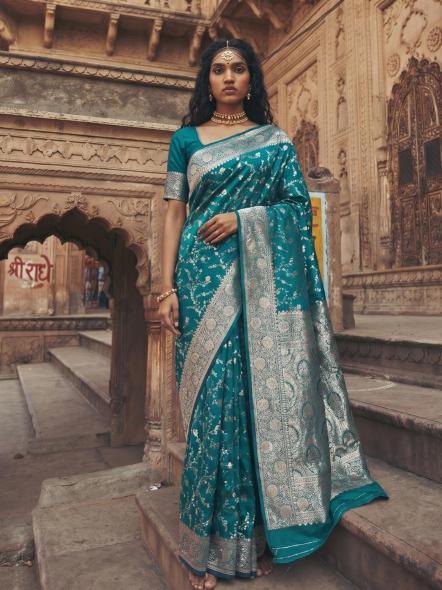 MANDAKINI by SHREE SHYAM FASHION fancy designer ART SILK Blend fabric saree wholesale with Fancy latkan
