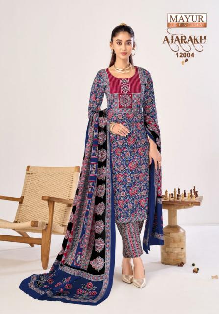 Mayur Ajarakh Vol-12 – Kurti Pant With Dupatta - Wholesale Catalog