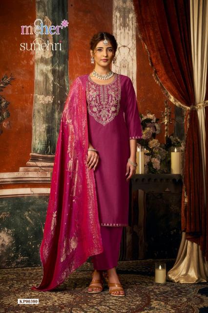 Meher Sunehri catalog eligent kurtis wholesale