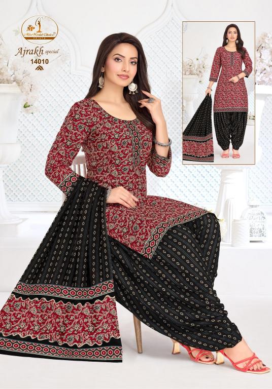 Miss World Ajrakh Vol-14 – Readymade Patiyala Dress - Wholesale Catalog